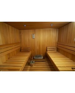 3020038-01 Sauna Bench, Backrest, Heater Guardrail