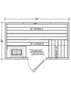 Polar PB47 Outdoor Pre-Built Sauna