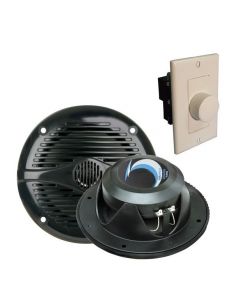 Polar Speaker Set for Sauna, 2 Speakers (9252-025, Volume Control (9252-021), Jack (4000-220)