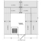 11x11 Clear Western Red Cedar Custom Sauna Kit