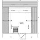 11x12 Clear Western Red Cedar Custom Sauna Kit